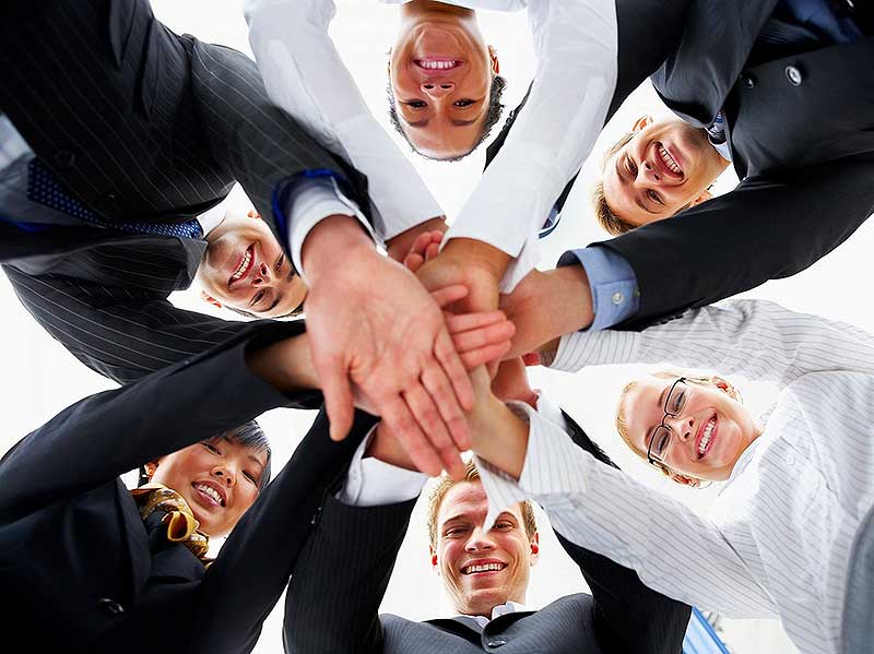 Teamwork und verlässliche Zusammenarbeit